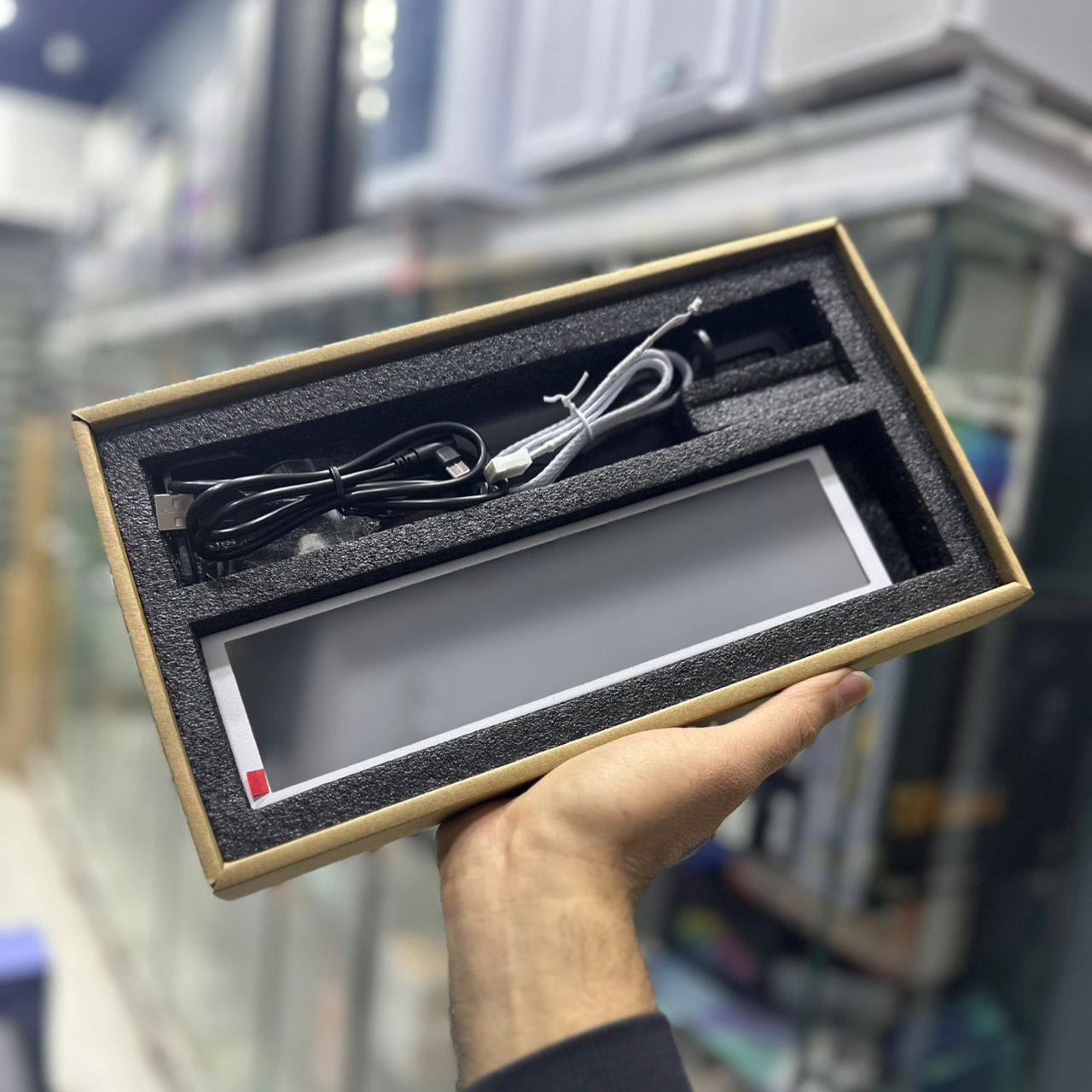 MINI SCREEN JUNGLE LEOPARD TFT 9.16 POUCE 1920x480 RESOLUTION USB TYPE-C WHITE